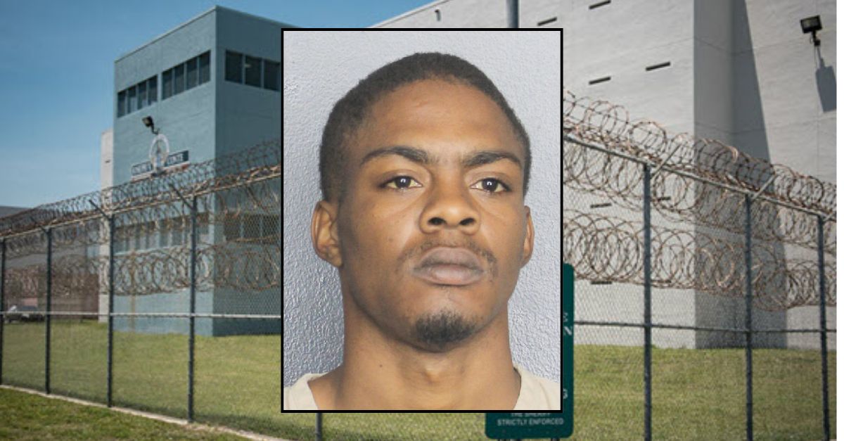 Background: J.V. Conte Detention Facility in Broward County. Broward County Sheriff's Office website. /Inset: Terry Jennings booking photo, Coconut Creek Police Department. 